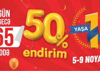 5 Gün 5 Gecə 365 məhsulda tam 50% endirim olacaq