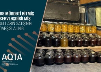 İstifadə müddəti bitmiş konservləşdirilmiş məhsullar məhv edilib