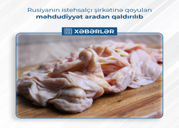 Rusiyanın istehsalçı şirkətinə qoyulan məhdudiyyət aradan qaldırılıb