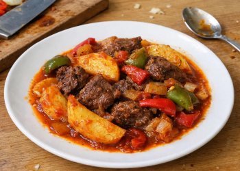 Sobada tərəvəzli ət yeməyi: Pambıq kimi bişən dadlı resept