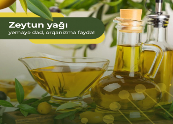 Zeytun yağı yeməyə dad, orqanizmə fayda!