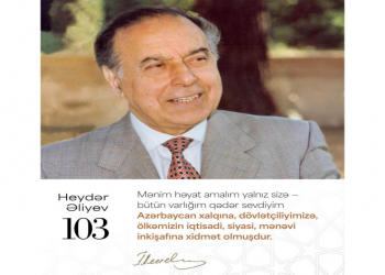 Birinci vitse-prezident Mehriban Əliyeva: "Dahi şəxsiyyətin nurlu, əziz xatirəsi qəlbimizdə daim yaşayacaqdır"
